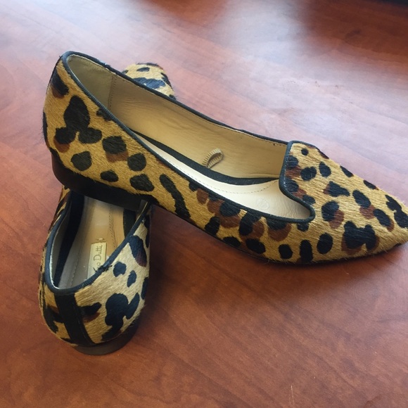 massimo dutti leopard loafers